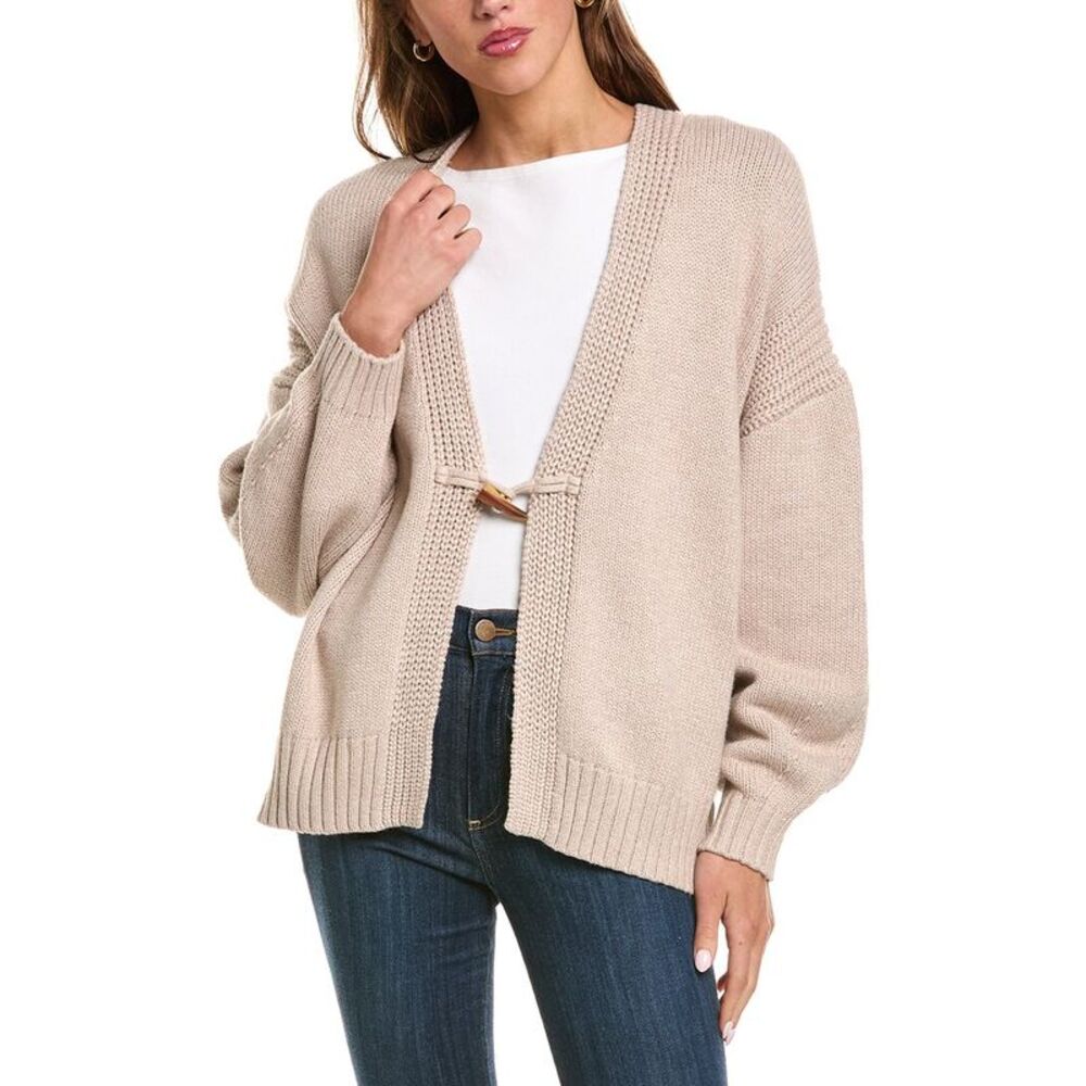 525 America Womens  Toggle Front Cardigan, Grey